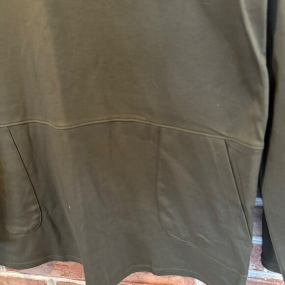 Lands End Womens Olive Green Long-Sleeve Tunic With Pockets XL - Picture 2 of 6
